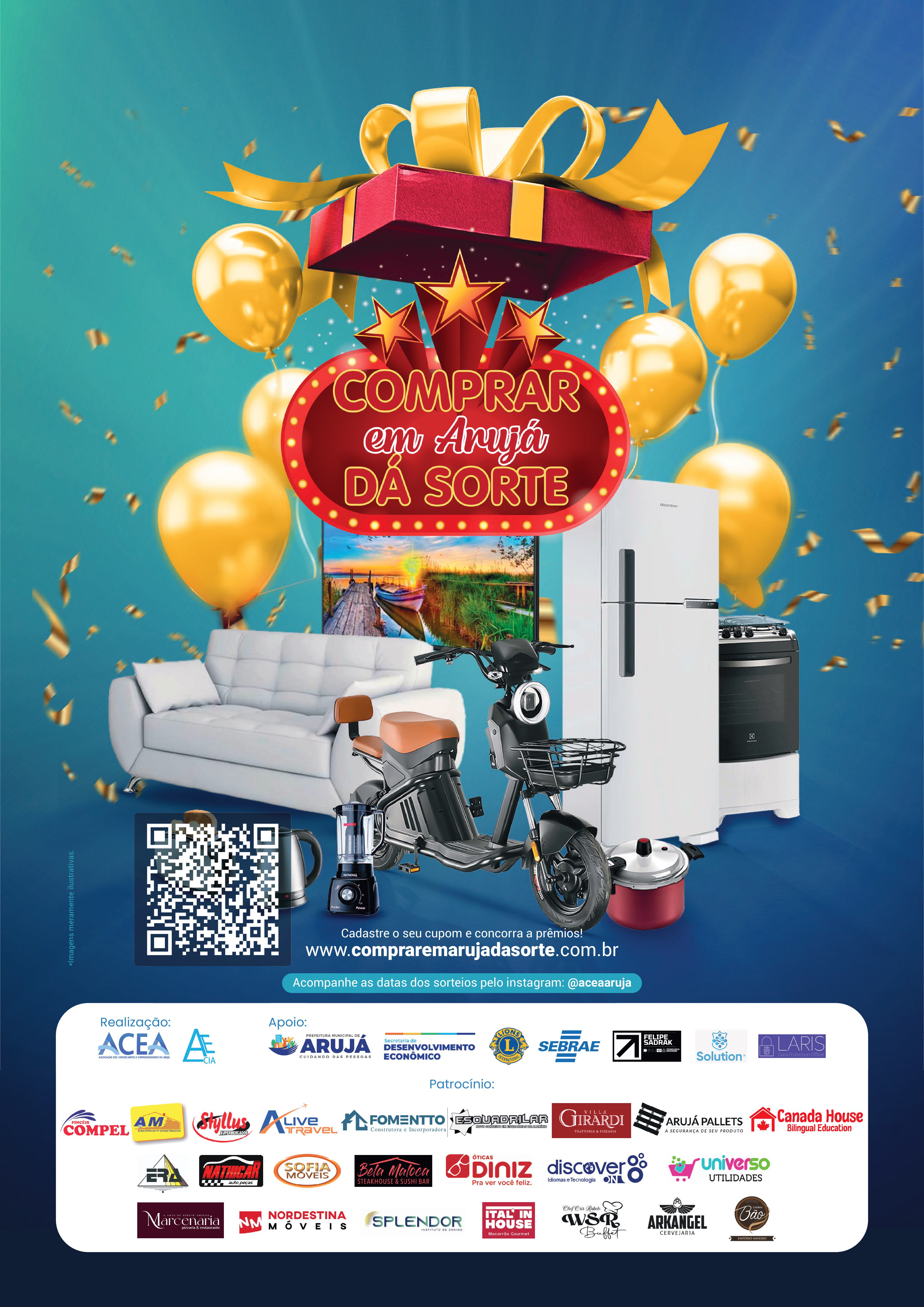 Campanha Comprar em Arujá da Sorte 2025
